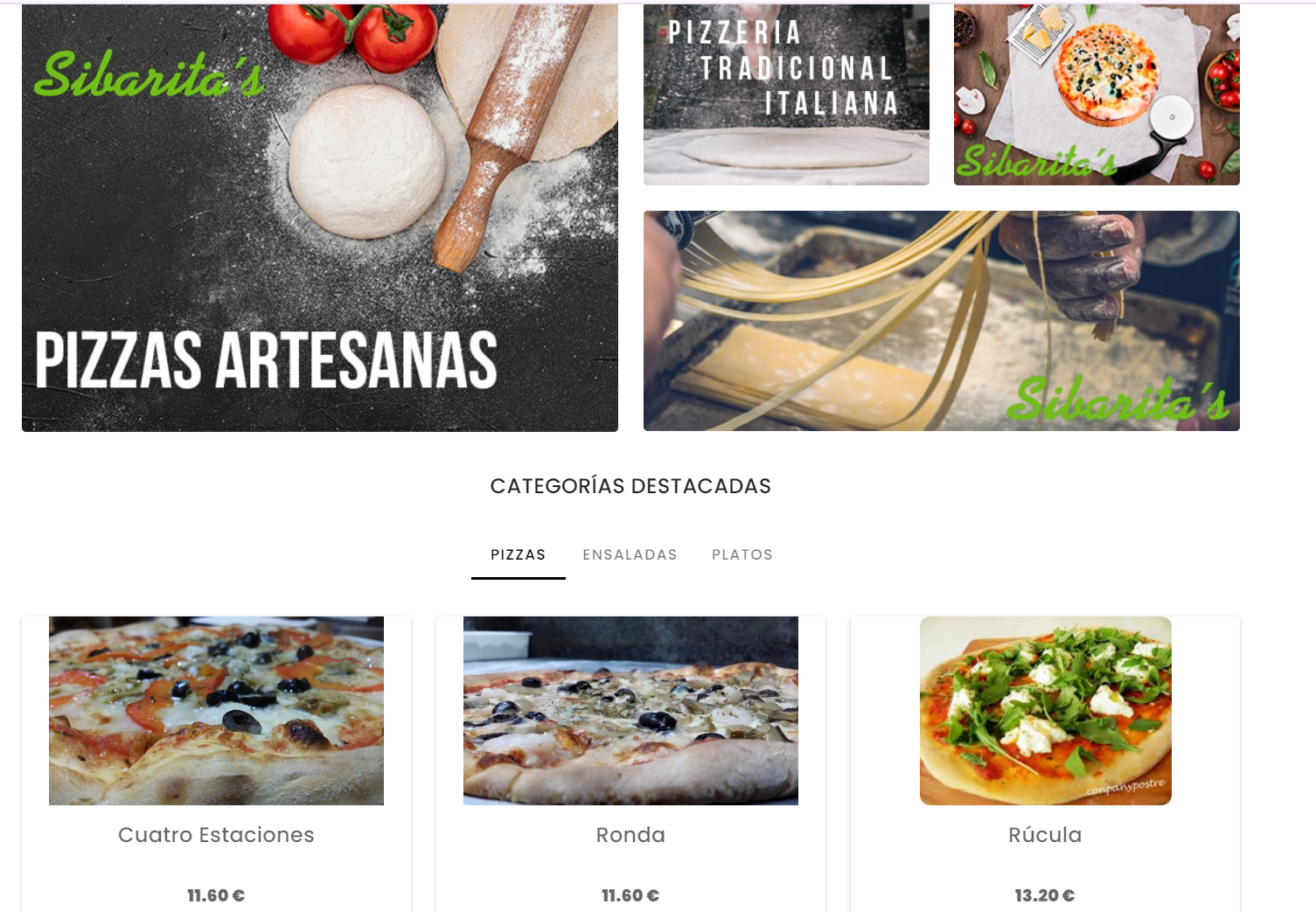 web de pedidos de cor barra i taula